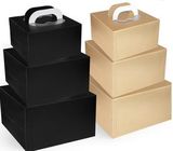 Boîte de papier décorative personnalisée avec le noir de empaquetage de boîte de tiroir de poignée