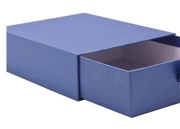 Stratification pliable bleue de Matt de papier d'art de boîte-cadeau de tiroir d'entreposage en boîte de papier