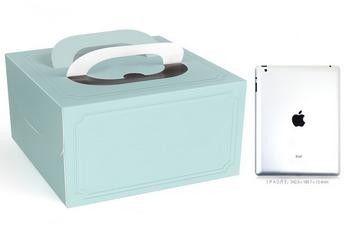 Boîte de papier de conception de luxe avec la boîte brillante d'emballage alimentaire de stratification de poignée